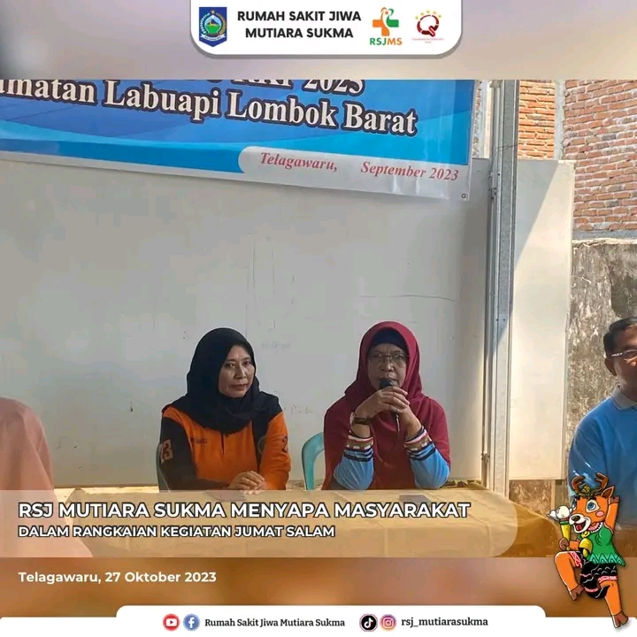 RSJ MUTIARA SUKMA MENYAPA MASYARAKAT DALAM RANGKAIAN KEGIATAN JUMAT SALAM